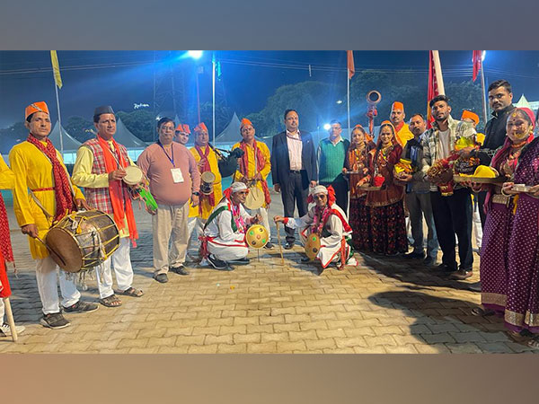 Team of Amrit Kalash Yatra from Uttarakhand reaches Delhi (Photo/ANI)