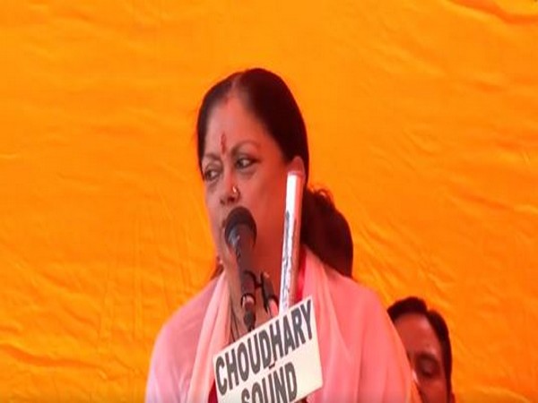 Former Rajasthan CM Vasundhara Raje. (Photo/ANI)