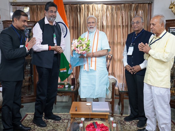 Prime Minister Narendra Modi chairs a meeting with Shree Somnath Trust in Gujarat's Gandhinagar (X/@narendramodi)