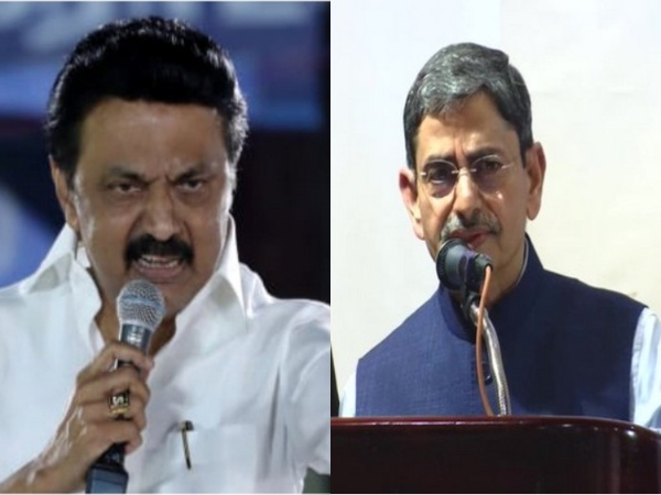 Tamil Nadu CM MK Stalin and Governor R N Ravi (Photo/ANI)