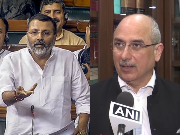 BJP MP Nishikant Dubey and leader Nalin Kohli (Photo/ANI)