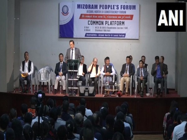 Mizoram People's Forum organizes debate in Aizwal ahead of assembly election (Photo/ANI)