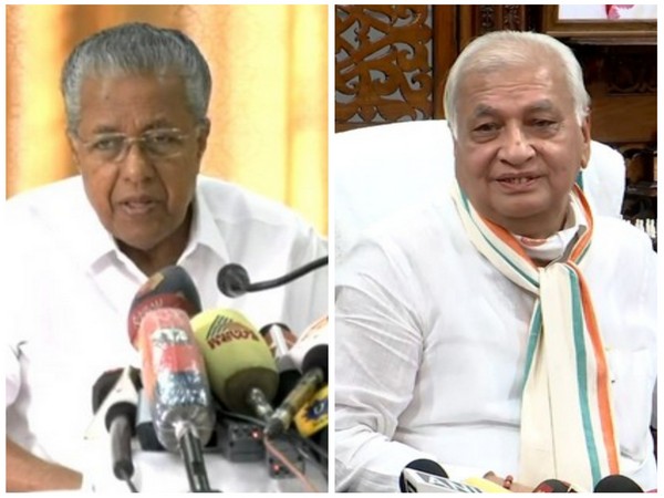 Kerala Chief Minister Pinarayi Vijayan, Governor Arif Mohammed Khan. (File Photo/ANI)