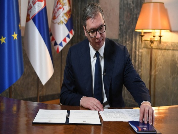 Serbia President Vucic after signing a decree to dissolve the parliament and schedule an early election in Belgrade (Photo Credit: Reuters)