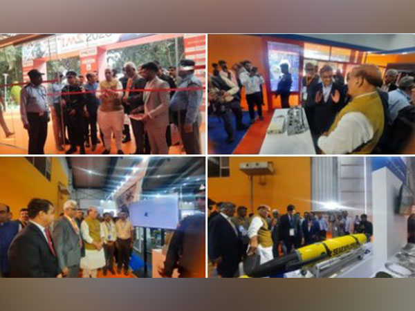 Defence Minister Rajnath Singh at the India Manufacturing Show in Bengaluru (Images: ANI)
