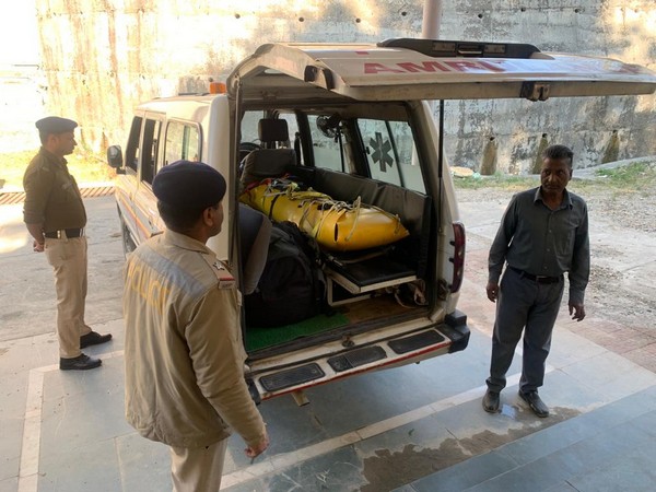 Body of Polish paraglider brought to Dharamshala. (Photo/ANI)