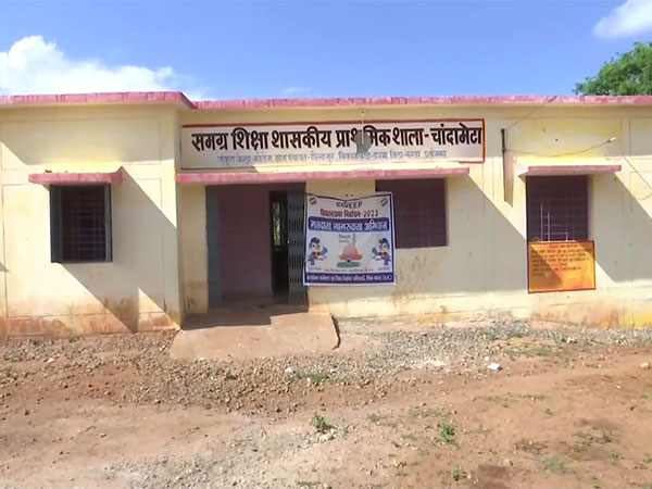 Polling booth in Chandameta. (Photo/ANI)