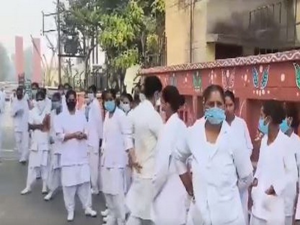 Visuals from the Chief Medical Officer's office in Mathura after a gas leak (Photo/ANI)