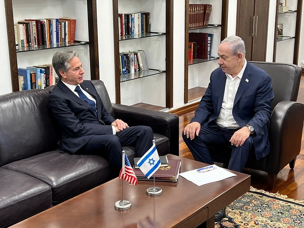 US State Secretary Antony Blinken meets Israeli Prime Minister (Source: Twitter/@IsraeliPM)