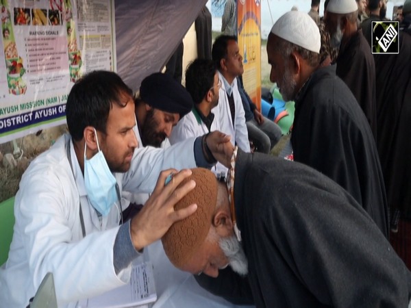 Health check-up camp at Anantnag district jail. (Photo/ANI)