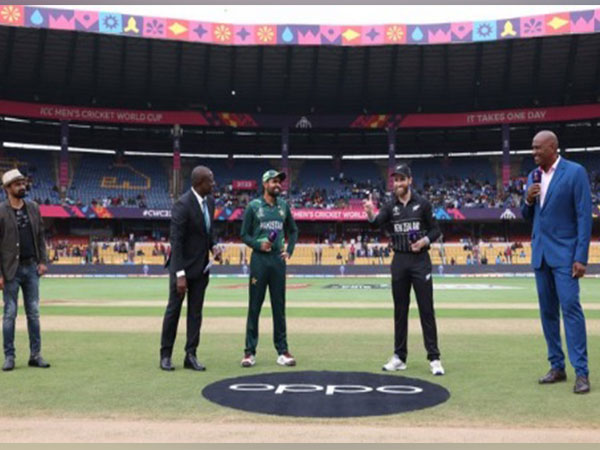 Pakistan vs New Zealand toss. (Picture: ICC Twitter)