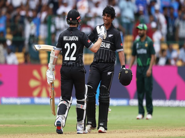 Kane Williamson and Rachin Ravindra. (Picture: BLACKCAPS/Twitter)