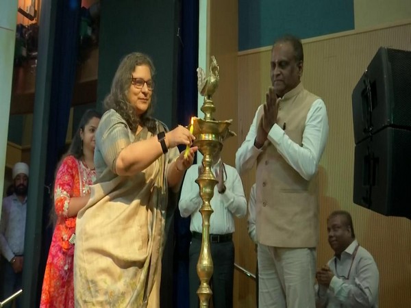 Debashree Mukherjee with G. Asok Kumar at the event (Photo/ANI)