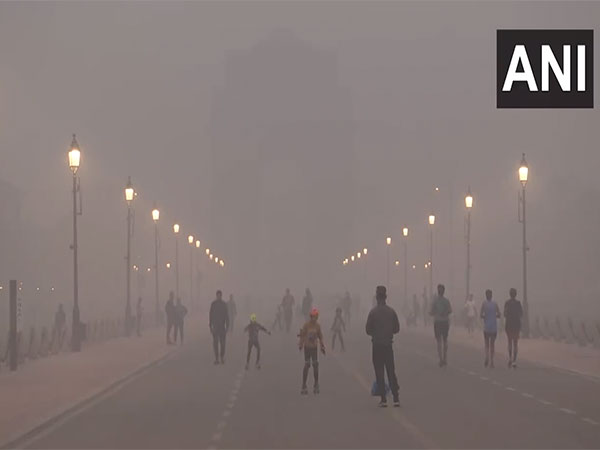 Visuals from India Gate, shot at 6:45 am on Sunday. (Photo/ANI)