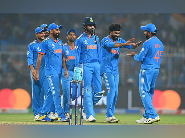 Indian cricket team celebrate after registering win over South Africa (Image: X/Amit Shah)