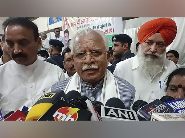 Haryana CM Manohar Lal Khattar (Photo/ANI)