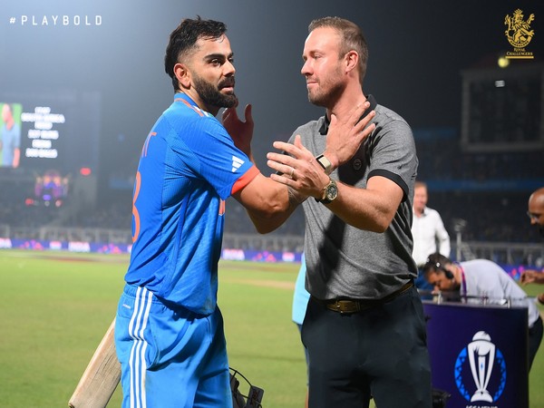 Virat and AB after India's innings. (Photo- RCB Twitter)