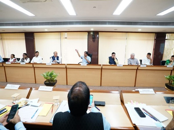 Delhi Chief Minister Arvind Kejriwal chairing a meeting (Photo/ANI)
