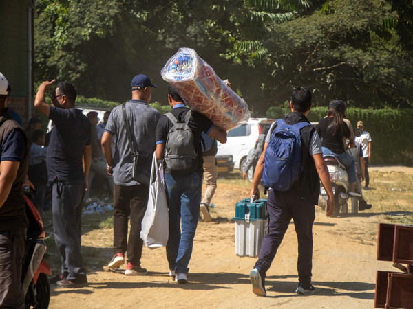 Preparation for poll day reaches its peak (Photo credit/ DIPRMizoram 'X' account)