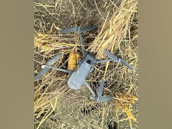 BSF recovers drone along with contraband items in Amritsar district (Photo/ANI)