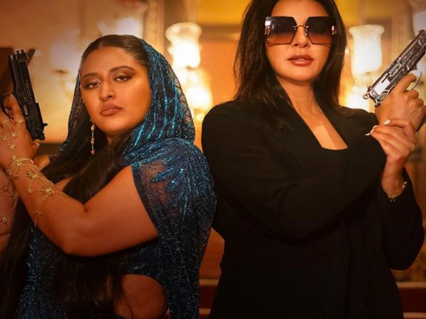 Raja Kumari raps for Sushmita Sen in 'Aarya 3', 'Sherni Aayi' song out now  Raja Kumari and Sushmita Sen (Image source: X)