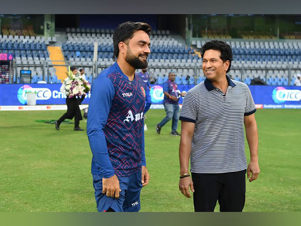 Rashid Khan and Sachin Tendulkar (Photo-ICC)