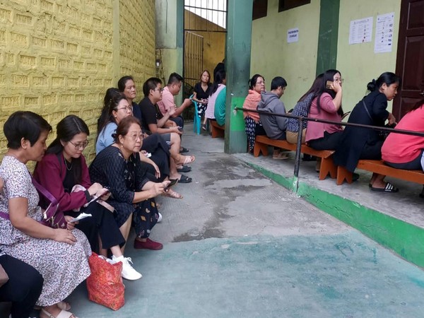 Voters at a polling station in Aizawl, Mizoram. (Photo/ANI)