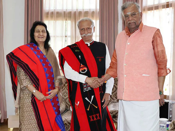 Andhra Pradesh governor with Nagaland governor (Photo/ANI)