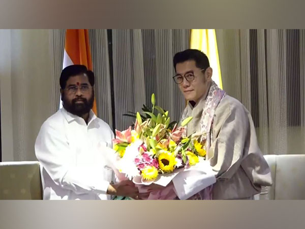 Bhutan's King Jigme Khesar Namgyel Wangchuck meets with Maharashtra's Chief Minister Eknath Shinde (Photo/ANI)