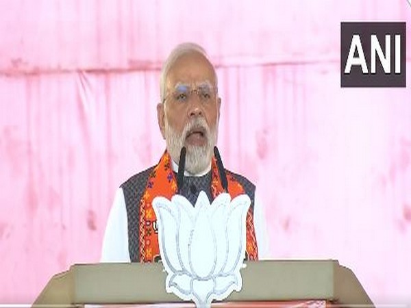 PM Modi addressing a poll rally in Madhya Pradesh (Photo/ANI)