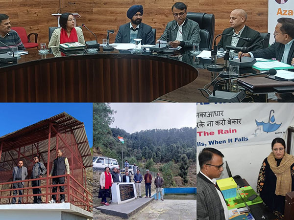 Union Joint Secy reviews DWCP, inspects Amrit Sarovar, WSSs (Photo/ANI)