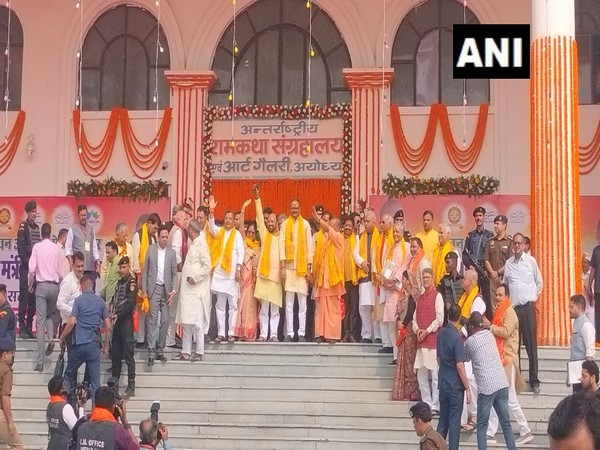 Uttar Pradesh Chief Minister Yogi at Ram Katha Museum Ayodhya (Photo/ANI)
