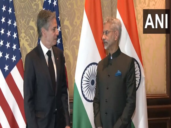 US Secretary of State Antony Blinken and EAM S Jaishankar. (Photo: ANI)