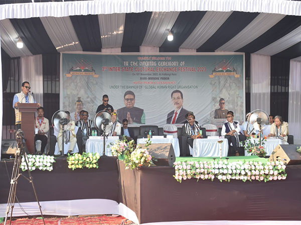 Deputy CM Chowna Mein attends 3rd Assam-Arunachal Pradesh Cultural Exchange festival  (Photo/ANI)