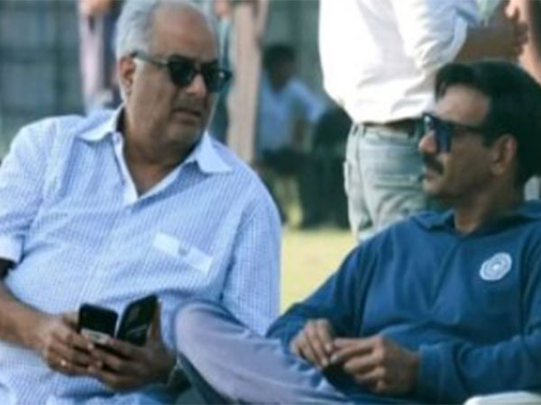Ajay Devgn with Boney Kapoor (Image Source: Instagram)