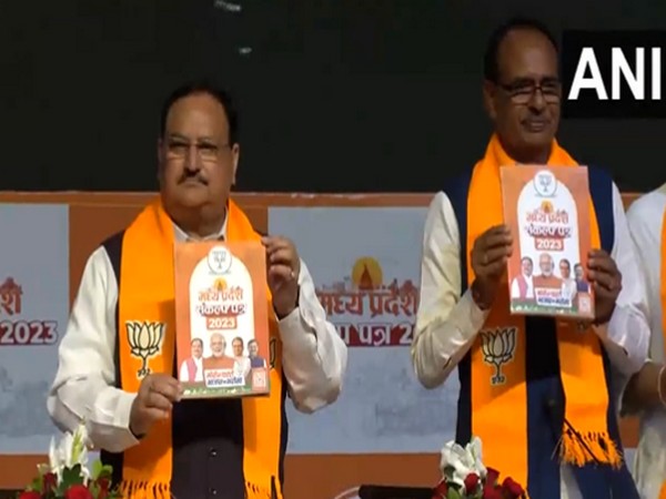 BJP national chief JP Nadda (L) and MP CM Shivraj Singh Chouhan (R) (Photo/ANI)