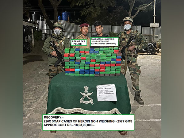 Assam Rifles seize drugs, illegal cash in Champai, Mizoram. (Photo/Assam Rifles)