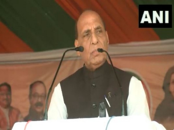 Union Defence Minister Rajnath Singh at Chhattisgarh's Surguja
