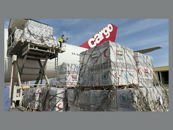 UAE dispatches 100 tonnes of food, medical supplies to support Palestinians in Gaza (Photo/WAM)