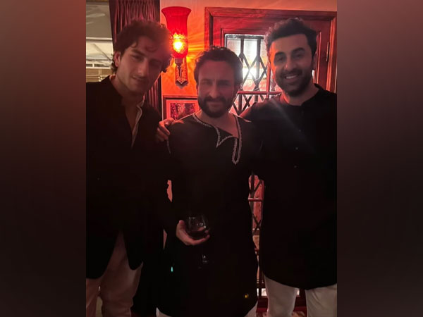 Ranbir Kapoor, Saif Ali Khan, Ibrahim Ali Khan (Image source: Instagram)
