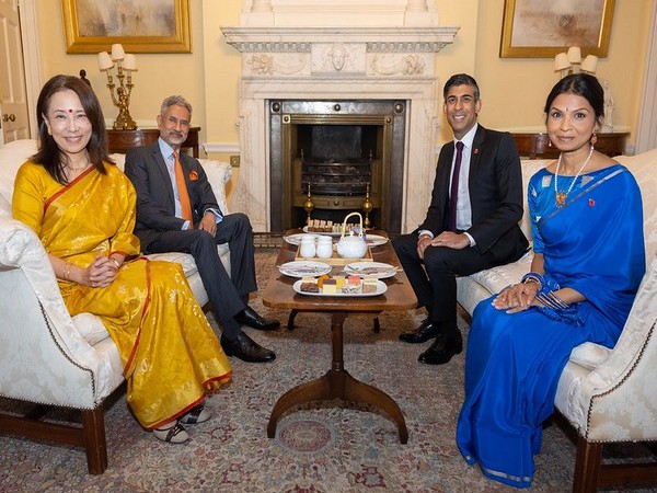 EAM Jaishankar meets with UK PM Rishi Sunak (Photo/X @DrSJaishankar)