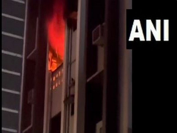 Fire breaks out at residential building, gunny godown in Odisha's Sambalpur (Photo/ANI)