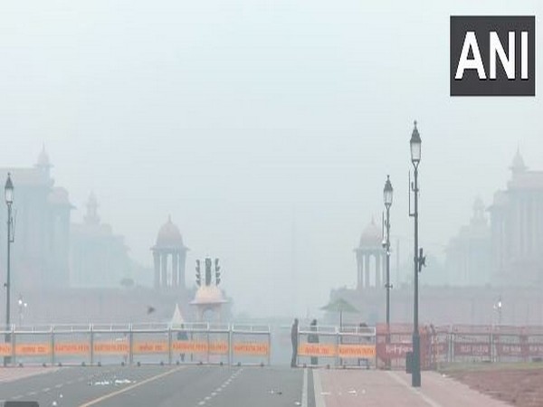 Drone visual from Kartavya Path, shot at 7.15 am. (Photo/ANI)