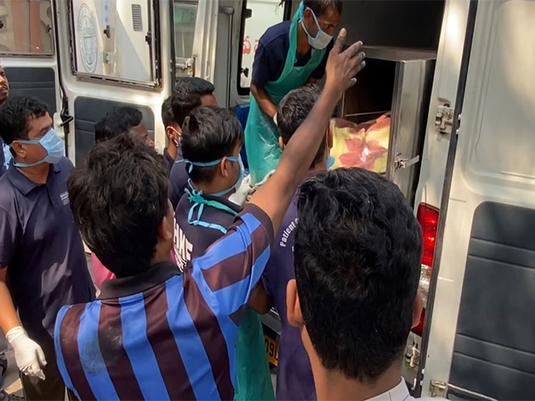 Visuals at Osmania hospital where the injured where rushed in (Photo/ANI)