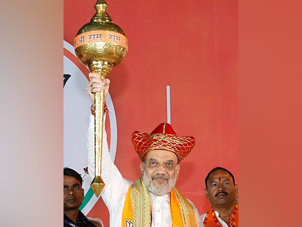 Union Home Minister Amit Shah in Datia (Photo/ANI)