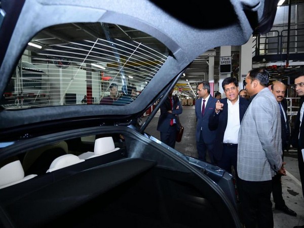 Union Minister for Commerce and Industry Piyush Goyal visits Tesla's manufacturing facility in California (Image Credit: X/@PiyushGoyal)