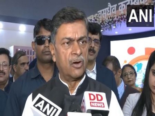 Union Minister for Power and New and Renewable Energy RK Singh at 42nd India International Trade Fair (Photo/ANI)