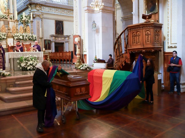 Mass funeral for Mexico's first openly non-binary magistrate, Ociel Baena, in Aguascalientes (Photo Credit: Reuters)