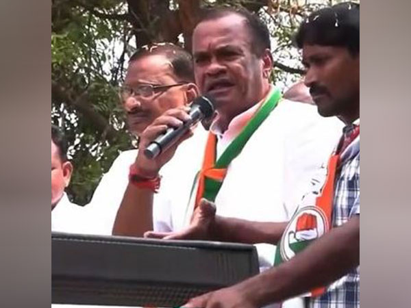 A video grab of the Venkat Reddy's rally (Photo/ANI)