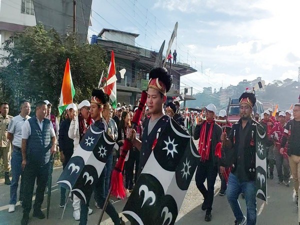 Kohima's ‘Tribal March’ (Photo/ANI)